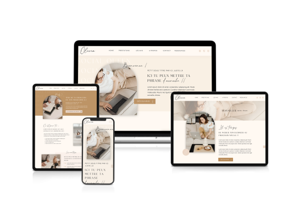 Template Showit Olivia